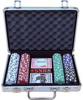 Pokerio rinkinys Buffalo lagaminėlyje su 200 žetonų