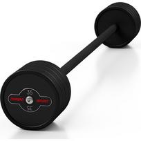 Guminis tiesus štangos grifas 35 kg, matinis juodas - Marbo Sport
