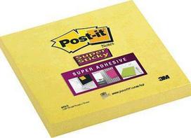 3M Lipnūs lapeliai Post-it Super sticky, 76 x 76 mm, 90 lapelių