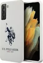 Dėklas Us Polo Assn US Polo USHCS21SSLHRWH S21 G991 baltos spalvos Silicone Logo