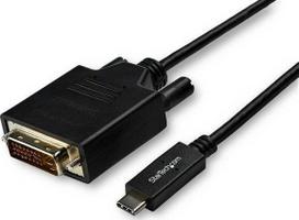 USB kabelis StarTech USB-C - DVI-D 3 m Juodas (CDP2DVI3MBNL)