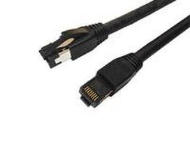 MicroConnect CAT8.1 S/FTP 1,5m Juodas LSZH