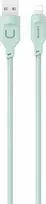 USAMS Lightning laidas 2.4A 1.2m greito įkrovimo Lithe Series žalias SJ565USB04 (US-SJ565)