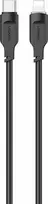 USAMS kabelis USB-C į Lightning 20W 1.2m PD Fast Charging Lithe Series juodos spalvos SJ566USB01 (US-SJ566)