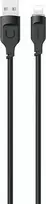 USAMS Lightning laidas 2.4A 1.2m greito įkrovimo Lithe serijos juodos spalvos SJ565USB01 (US-SJ565)