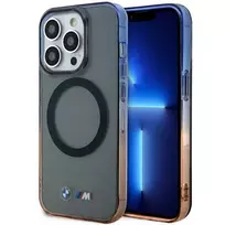BMW BMHMP14XHTGE Apple iPhone 14 Pro Max 6.7″ pilkas kietas dėklas Gradient Bumper MagSafe