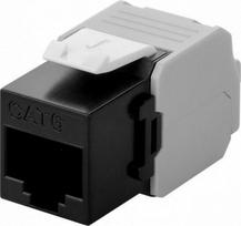 „Intellinet 771399“ modulis „Keystone“ RJ45 UTP Cat6, be įrankių, juodas