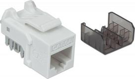 Intellinet 513791 modulis Keystone RJ45 UTP Cat6a 10GbE, Punch-Down, balta