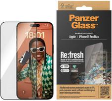 Panzer Glass PanzerGlass Re:fresh Glass skirtas Apple iPhone 15 Pro Max su padėties reguliatoriumi