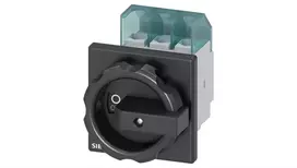 Siemens pagrindinis jungiklis 3P 32A 11.5kW AC23A 400V dangčiu juodas montavimas panelėje 4 skylės (3LD2203-0TK51)