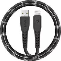 ENERGEA Nyloflex USB – Lightning Kabelis Charge and Sync C89 MFI 1.5m juodos spalvos