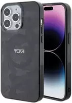 Tumi TUHMP15LDLCAG Apple iPhone 15 Pro 6.1″ pilkos spalvos kietas dėklas with Camo Print and MagSafe