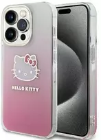 Hello Kitty HKHCP13XHDGKEP Apple iPhone 13 Pro Max 6.7″ rožinės spalvos kietas dėklas IML Gradient Electrop Kitty He