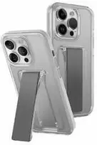 UNIQ dėklas Heldro Mount with Stand Apple iPhone 15 Pro Max 6.7″ skaidrus/lucent clear