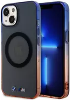 Dėklas BMW BMHMP15MHTGE Apple iPhone 15 Plus 14 Plus 6.7″ pilkas kietas dėklas Gradient Bumper MagSafe