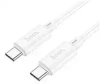 USB kabelis Hoco X88 „USB-C (Type-C) į USB-C (Type-C)“ (60W) 1 m baltas