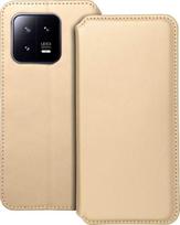 Oem DUAL POCKET Book dėklas skirtas Xiaomi 13 aukso spalvos