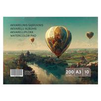 Smlt Sąsiuvinis akvarelei , A3, 10 lapų, 200 g/m²