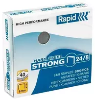 Acco Brands Sąsagos „Staples Rapid“, 24/8, vario spalvos, 2000 vnt. dėžutėje.