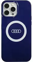 Audi IML Big Logo MagSafe Dėklas Apple iPhone 13 Pro Max 6.7″ mėlynos spalvos hardcase AU-IMLMIP13PM-Q5/D