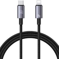 USAMS USB-C į Lightning kabelis 30W 1.2m greitas įkrovimas plieno/tamsiai pilkas SJ662USB01 (US-SJ662)
