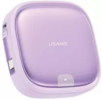 USAMS Ištraukiamas 3in1 laidas su dėžute MicroUSB/USB-C/Lightning 60W violetinės spalvos SJ650USB03 (US-SJ650)
