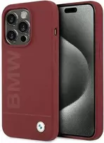 Apple iPhone 15 Pro BMW dėklas silikoninis Big Logo MagSafe (BMHMP15LSLBLRE) raudonos spalvos