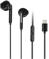 AWEI PC-7T USB-C 1.2m stereo ausinės juodos spalvos