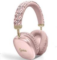 Guess „Bluetooth“ ausinės su lankeliu GUBHK1GCTCSP, rožinės spalvos, Gcube Metallic Script Logo