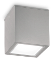 Lubinis šviestuvas Ideal Lux Paviršinis fasado šviestuvas TECHO, GU10, pilkas, IP54, 326887