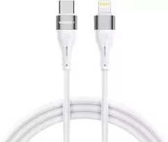 Wozinsky WSTCL1 Lightning / USB-C PD 27W laidas 1 m – baltos spalvos