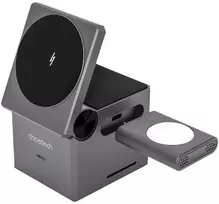Choetech T632-F 3-in-1 15W indukcinis įkroviklis (juodas)