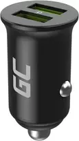 Green Cell Žalias Cell Žalias Cell automobilinis įkroviklis 36W GC PowerRide Nano36 su 2x USB-A Ultra Charge greitas įkrovimas