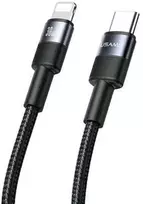 USAMS USB-C į Lightning kabelis 30W 1.2m juodos spalvos SJ729USBSG01 (US-SJ729) (tube)