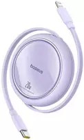 USB kabelis Baseus Free2Pull USB-C iki iP 20W 1m (violetinė)