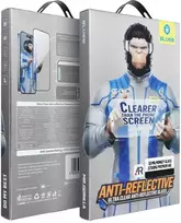 Blueo 5D Mr. Monkey Glass – Apple iPhone 16 juodas (Strong Premium AR)