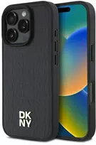 DKNY DKHMP16XPSHRPSK Apple iPhone 16 Pro Max 6.9" dėklas telefonui juodos spalvos Repeat Pattern Stack Logo MagSafe