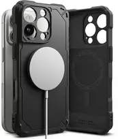 Apple iPhone 16 Pro Ringke Rugged Gear Magnetic MagSafe dėklas telefonui juodos spalvos