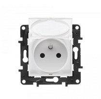 Legrand Niloe Step - maitinimo lizdas 2P+Z IP44, automatiniai gnybtai, su užraktu - balta spalva 863136