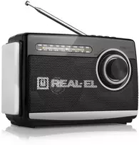 Radijas REAL-EL X-510 juodos spalvos