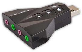 Fusion Accessories Fusion garso plokštė USB | 7.1 | reguliuojamas garsumas | mikrofonas