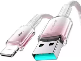 USB-A į Lightning laidas Joyroom S-A42 3A 1.2m baltos spalvos