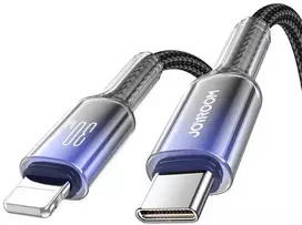 USB-C į Lightning laidas Joyroom S-A42 30W 1.2m juodos spalvos