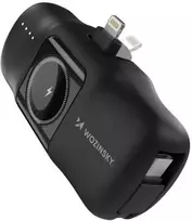 Išorinė baterija POWER BANK Wozinsky (WF16-YLS) lightning + Apple Watch Charger 5000mAh (20W) juoda
