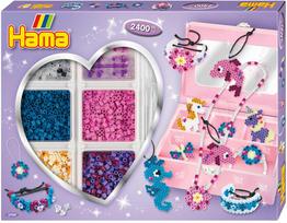 Hama Beads Hama MIDI karoliukai dėžutėje „Rožiniai kerai“