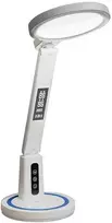Oem Topt Stalinis šviestuvas LED DL-02 belaidis with digitial clock baltos spalvos