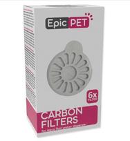Filtrų komplektas - Placek Cat Epic Pet anglies filtrai, skirti Aqua Ball vandens dozatoriui, 6 vnt.