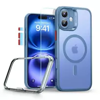 ESR Classic Pro Set Halolock MagSafe dėklas iPhone 16 - mėlynas