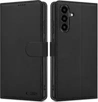 Tech-Protect Wallet Samsung Galaxy A36 5G – Matte dėklas telefonui juodos spalvos
