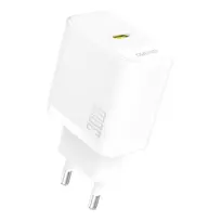 Dudao A27P 30W PD GaN USB-C laidinis įkroviklis – baltos spalvos
